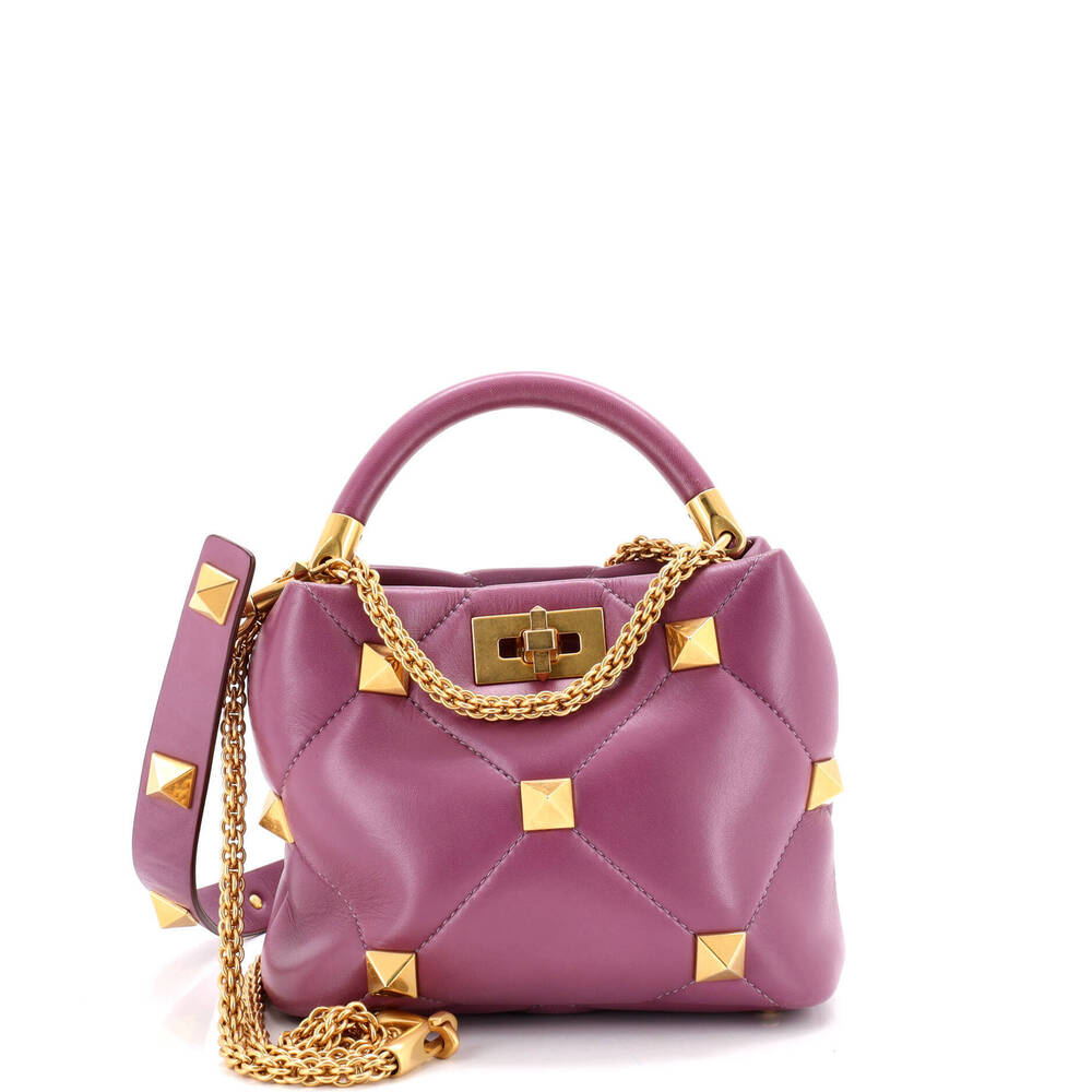 Valentino Garavani Small Roman Stud Top Handle Bag